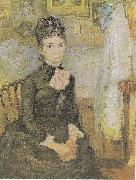 Vincent Van Gogh Woman sitting next to a cradle Germany oil painting artist